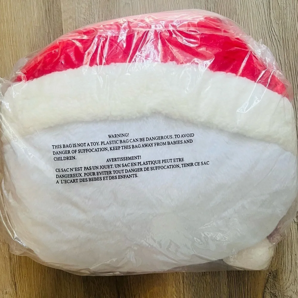 HELLO KITTY Sanrio Santa Christmas Holiday Plush Pillow Cushion 18” HTF New